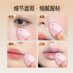 Heart or Peach-Shaped Thumb Powder Puff