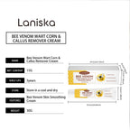 Bee Venom Wart Corn & Callus Remover Cream