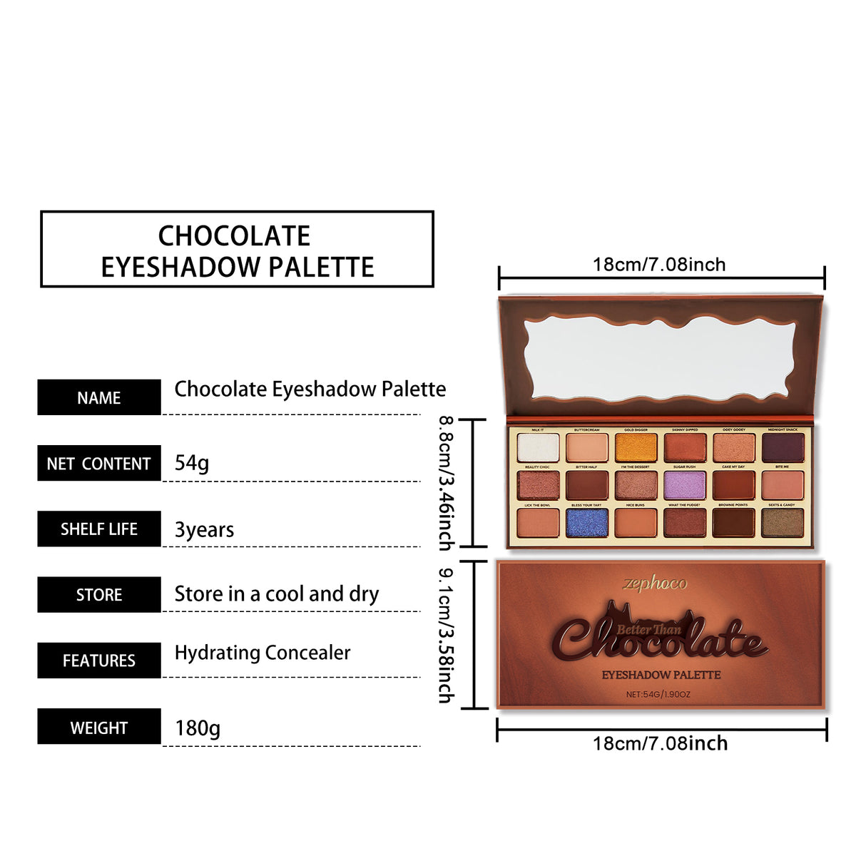 Chocolate Eyeshadow Palette