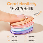 Heart or Peach-Shaped Thumb Powder Puff