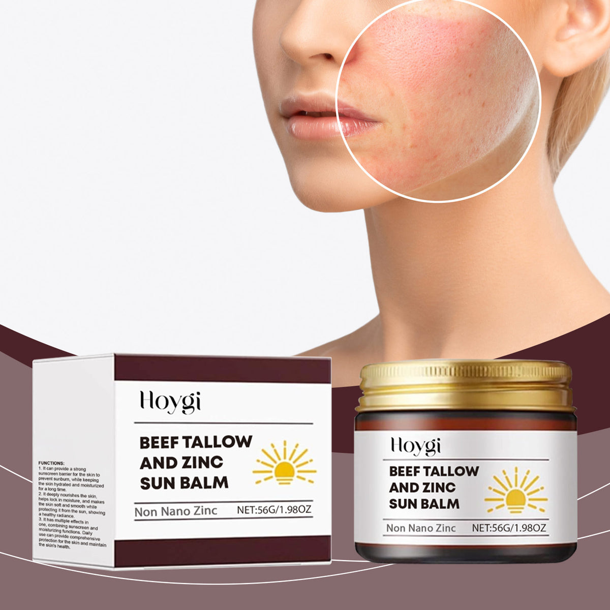 Beef Tallow And Zinc Sun Balm