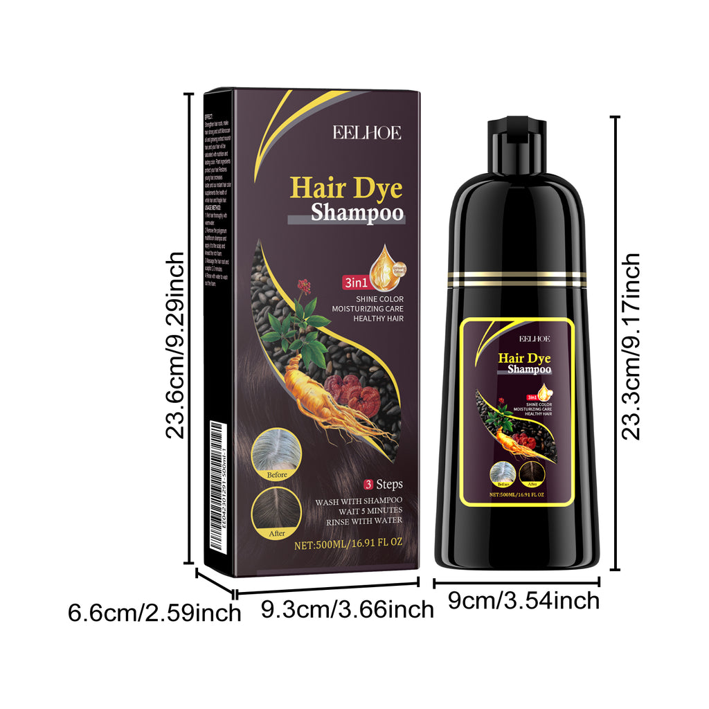 Black Hair Dye Shampoo-500ml