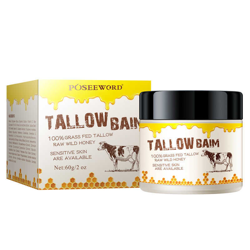CANAMIN Beef Tallow, Beeswax & Honey, Face & Body Moisturizer