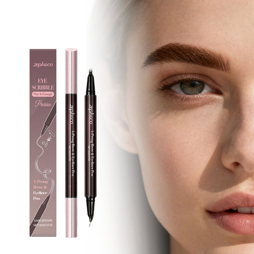 2-in-1 Liquid Eyebrow Pen (Dark Brown)