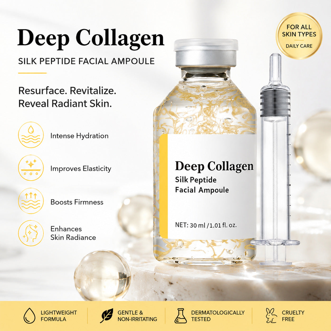 Deep Collagen silk Peptide Facial Ampoule