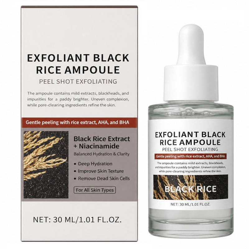 LOGO-Free Exfoliant White Rice Ampoule / Black Rice Ampoule
