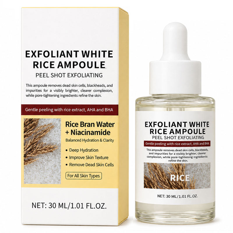 LOGO-Free Exfoliant White Rice Ampoule / Black Rice Ampoule