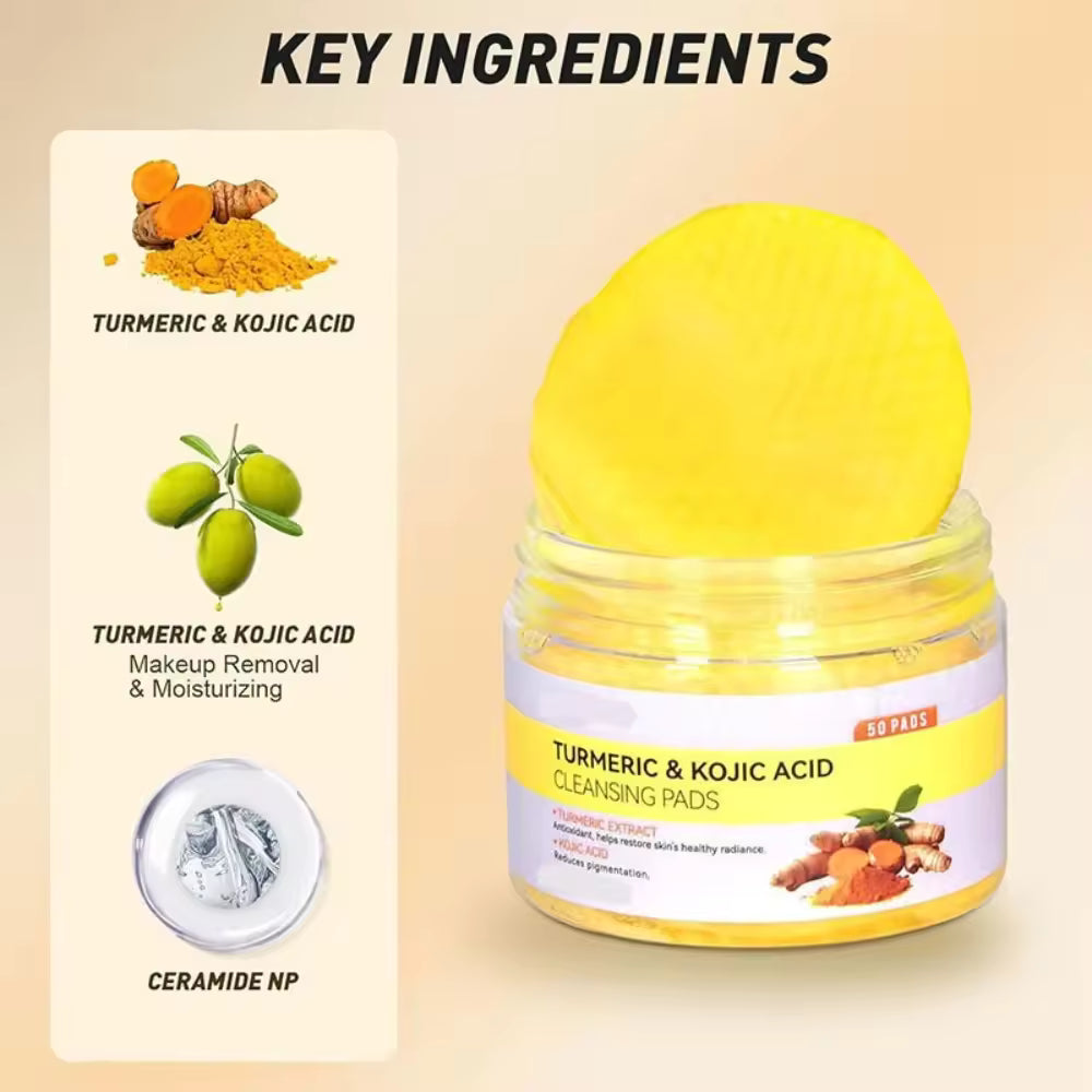 Kojic Acid & Turmeric Cleansing Pads 50 pcs per box