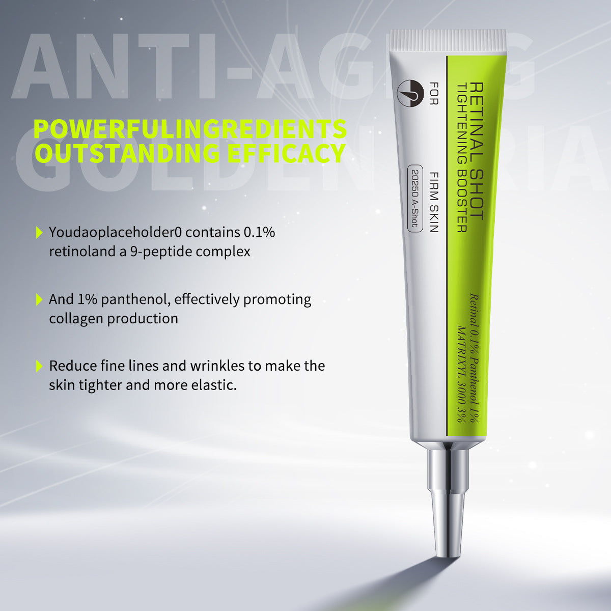 Logo-Free Retinal Shot Tightening Booster Eye Cream