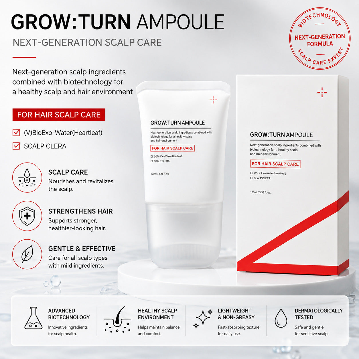 Grow:Turn Ampoule (for hair&scalp care)