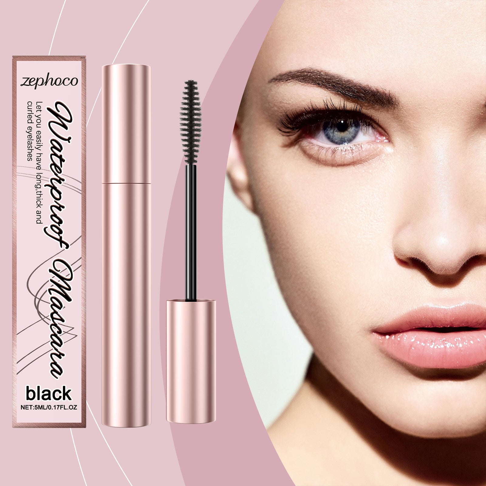 Waterproof Curl Mascara (Black)