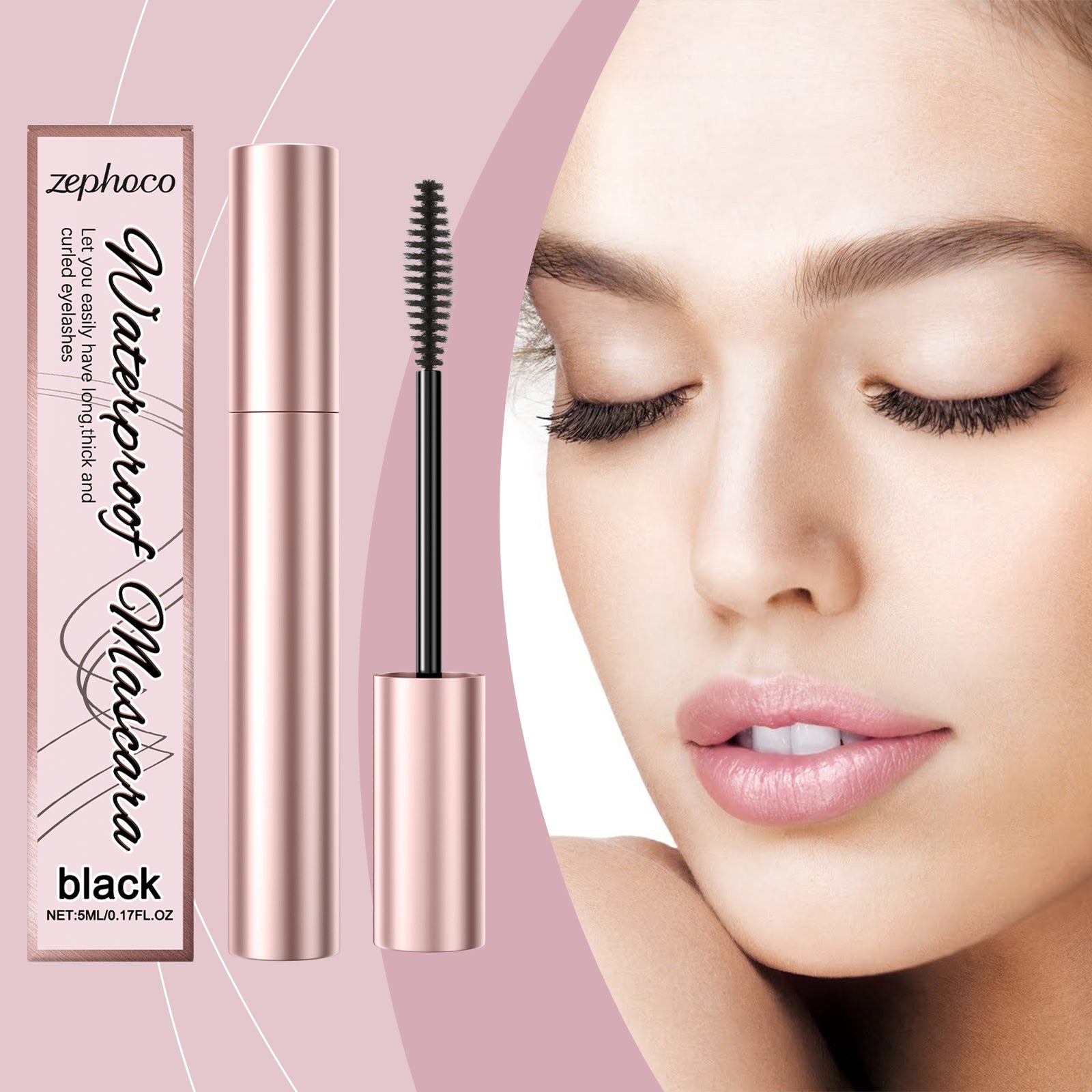 Waterproof Curl Mascara (Black)
